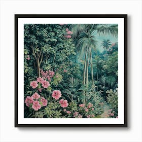 Tropical Garden Art 1 Art Print