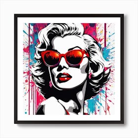 Marilyn Monroe Abstract Art Print