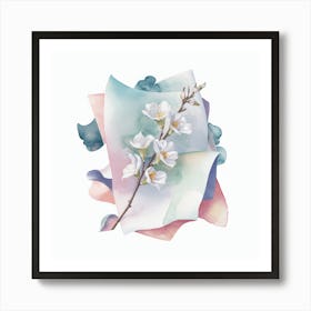 Watercolor Blossoms Art Print