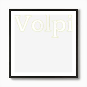 Volpi Name Text Italia Italian Surname Poster