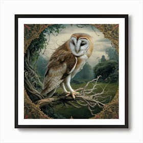 william morris Barn Owl 1 Art Print