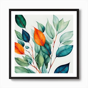 Boho tropical art Art Print