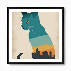 City Cat Art Print