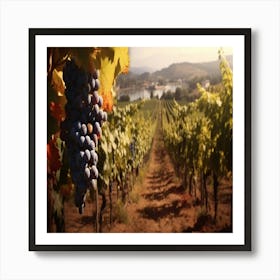 Vineyards In California Art Print Art Print