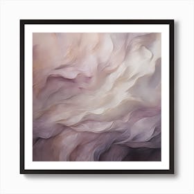 Cascading Lilac: Elegance Unveiled Art Print