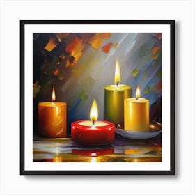 Three Candles Art Print