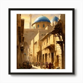 Egyptian Street Scene Art Print