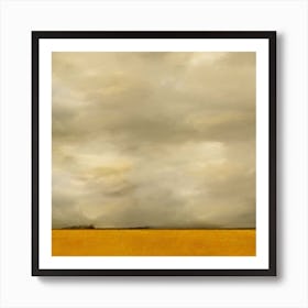 Golden Corn Square Art Print