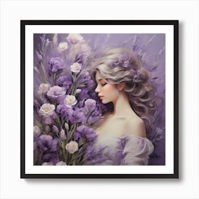 Lavender flower Art Print