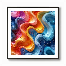 Abstract Colorful Abstract Painting Art Print