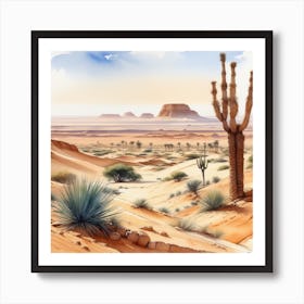 Desert Landscape 122 Art Print