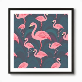 Flamingos 5 Art Print