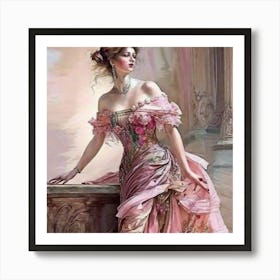 Victorian Beauty Art Print