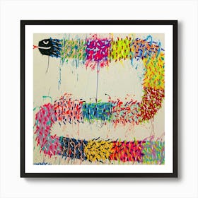 Colorful Snake Art Print