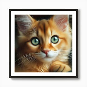 Cute Kitten Art Print