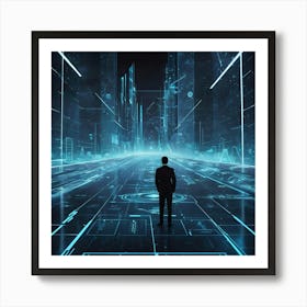 Futuristic City 18 Art Print