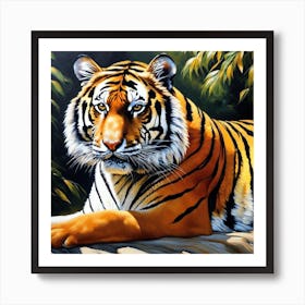 Tiger Painting 13 Art Print