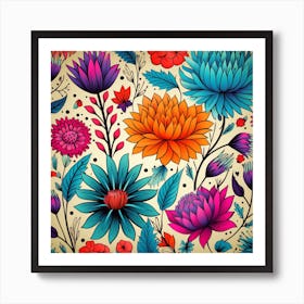 Floral Pattern 6 Art Print