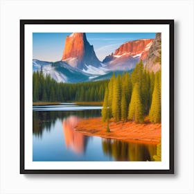 Sunrise In Yosemite Art Print