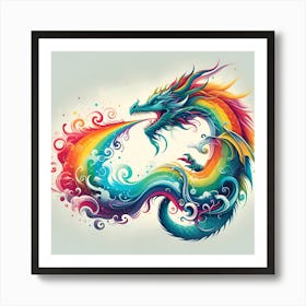 Rainbow Dragon Art Print