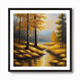 Autumn In The Forest 7 Art Print