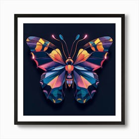 Abstract Butterfly Art Print