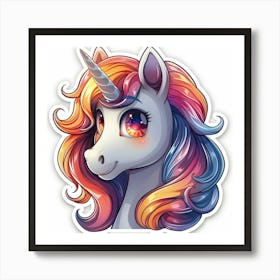 Unicorn Sticker 110 Art Print