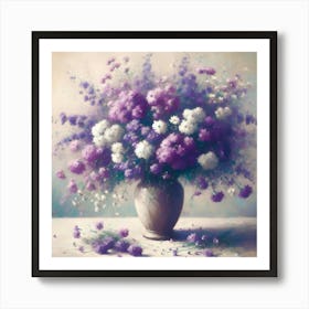 Flowers In A Vase 23 Art Print