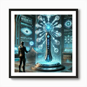 Sci Fi Psy Emitter Staff 1024x1024 Art Print