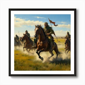 Mongol Warriors Art Print