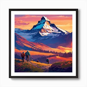 Mountaineering Art Print