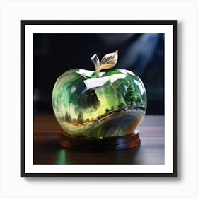 Apple In The Forest Art Print