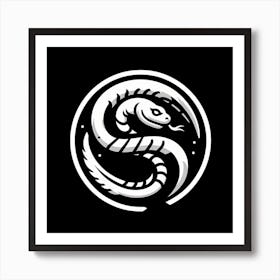 Snake Logo Art Print