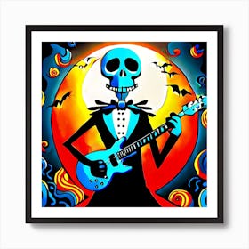 Day Of The Dead Skeleton Art Print