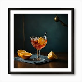 Default Old Fashioned Cocktail Mid Century Modern 4 Art Print 0 Art Print