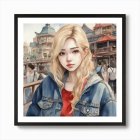 Asian Girl Art Print