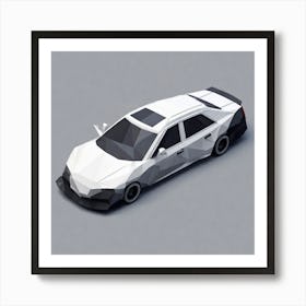 Low Poly Car Art Print