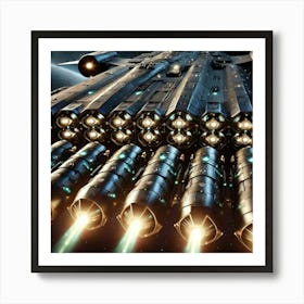 Phoenix Class Bomber Missile Array Art Print