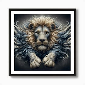 Fierce Lion Art Print