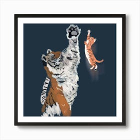 High Five Tiger Art Print