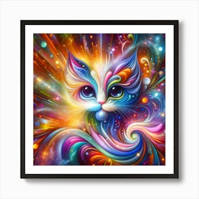 Cosmic Cat Art Print