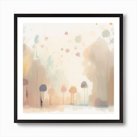 Autumn color landscape Poster