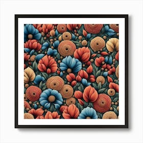 Floral Wallpaper 9 Art Print