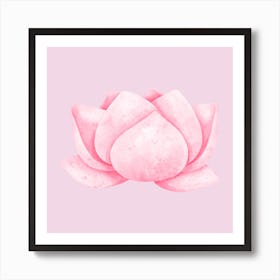 Pink Lotus Flower Art Print