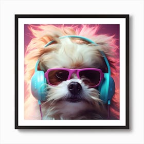 Photorealistic Closeup Portrait Of Dog Holdi 08c0667f 7635 4990 Ab0e 9533f4007687 Upscaled Upscaled Copy Art Print