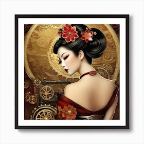 Geisha 154 Art Print