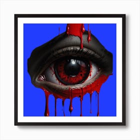 Bloody Eye Art Print