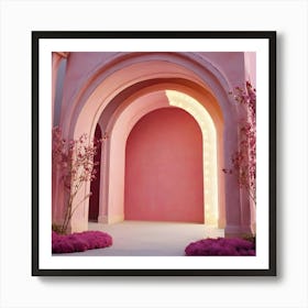 Pink Archway 3 Art Print