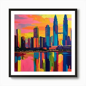 Abstract Travel Collection Kuala Lumpur Malaysia 2 Art Print