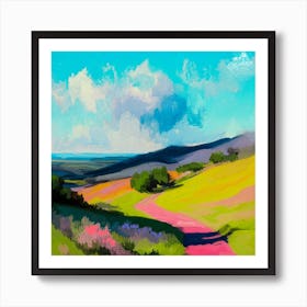 In Between Hills Art Print